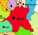 Acri - Cartina geografica